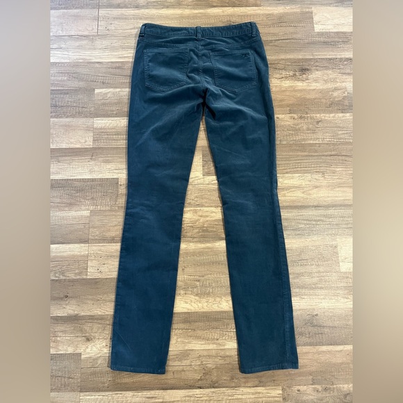 Tory Burch Woman’s Super Skinny Teal Corduroy Cotton Blend Low Rise Jeans 27 - Picture 10 of 16
